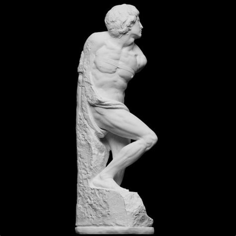 O Escravo Escultura De Michelangelo - Escultura O Escravo Rebelde De Michelangelo 20cm | Parcelamento sem juros