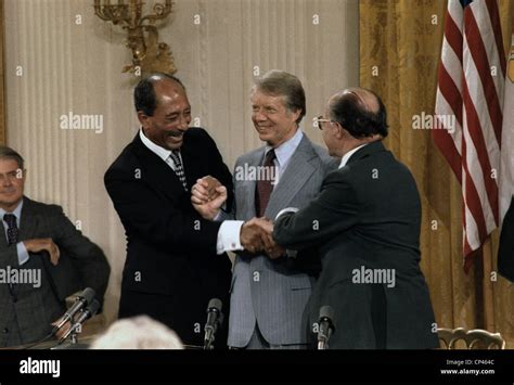 Sadat And Begin At Camp David Hi Res Stock Photography And Images Alamy