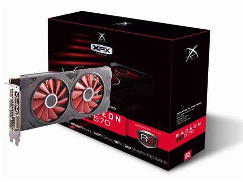 XFX AMD Radeon RX 570 Black Edition 8G Graphics Card - RX-570P8DBD6 ...