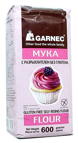 Мука с разрыхлителем без глютена Garnec 600г