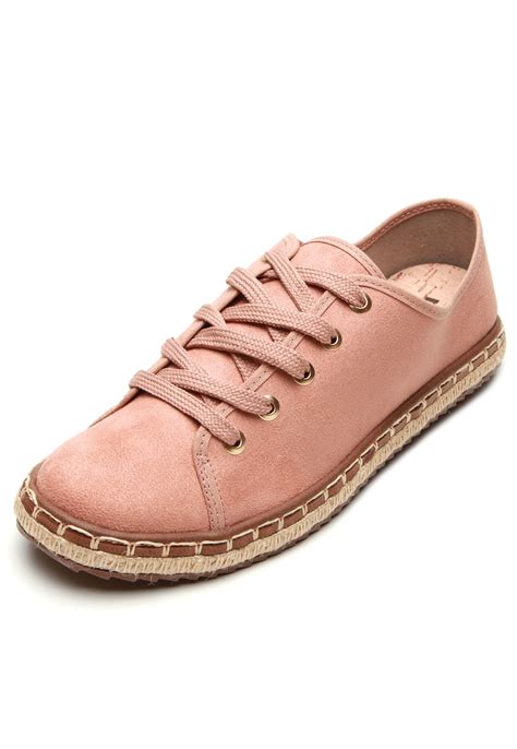 Casual T Nis Moleca Espadrille Nude Compre Agora Dafiti Brasil
