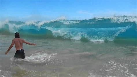 P O V Massive Wave At Big Beach In Maui Wipes Swimmers Out Youtube