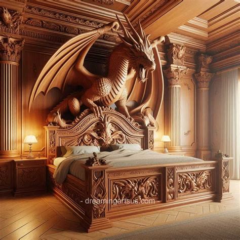 Dragon Shaped Bed Wooden Beds Carved In Dragon Shapes Are Unique And
