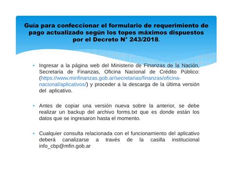 Pdf Gu A Para Confeccionar El Formulario De Requerimiento De