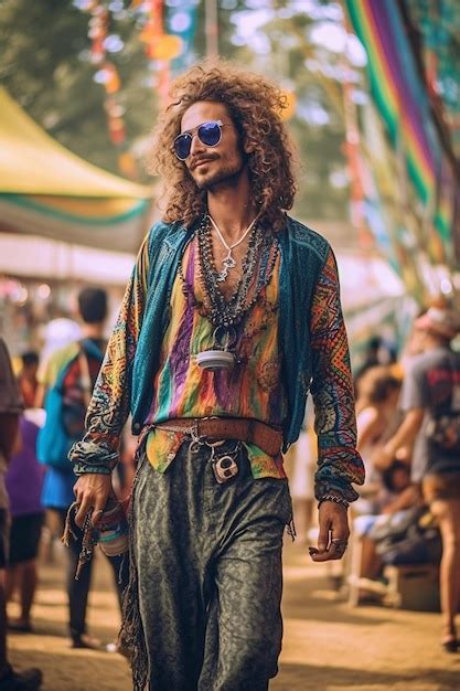 Premium AI Image | Hippie festival