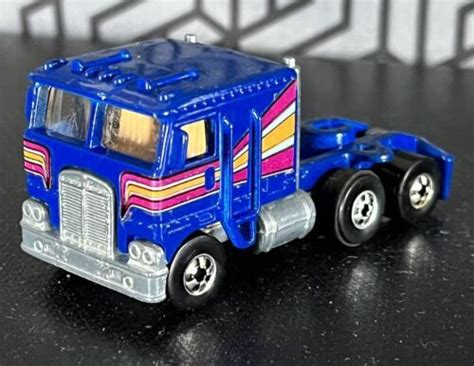 Vintage Hot Wheels Steering Rigs Cabs Mint Kenworth Tanker Blue Hk