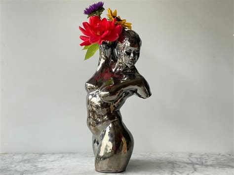 Nude Torso Vase Sculpture Female Figure Vessel Mature Etsy