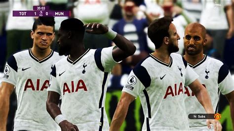 Pes 2021 Tottenham Hotspur Vs Manchester United Goals Hd Highlights