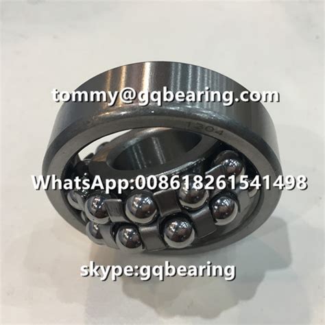 Chrome Steel Material 2203 Steel Cage Double Row Self Aligning Ball