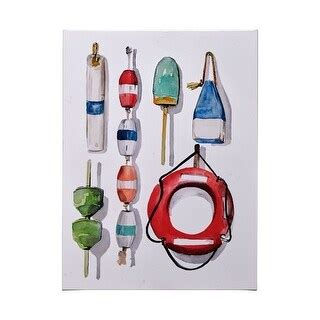 Watercolor Buoys Ii 36 X 48 Canvas Art Print Bed Bath And Beyond