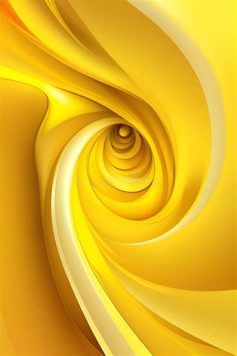 Yellow Waves Abstract Background Vertical Composition Stock