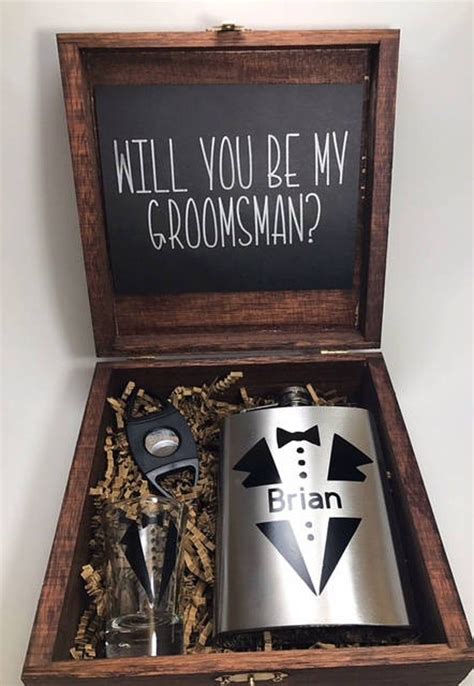 Groomsman Proposal Will You Be My Groomsman Groomsman Proposal Box Best Man Proposal Groomsman