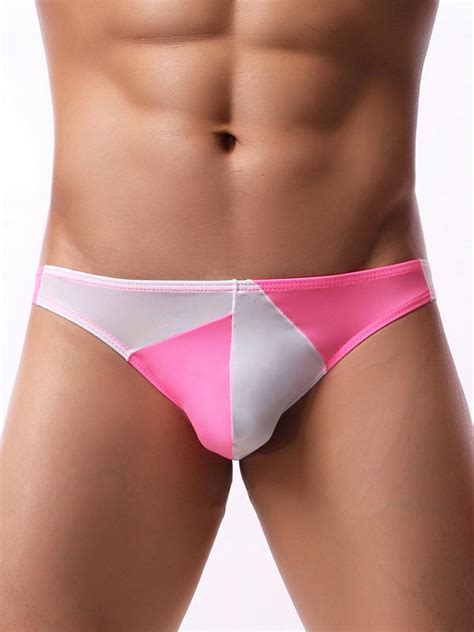 Male Sexy Panties Tanga Two Tone Nylon Black Men Lingerie Milanoo