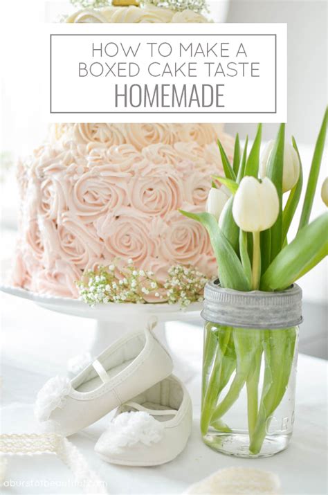 How to Make a Boxed Cake Taste Homemade - Nick + Alicia