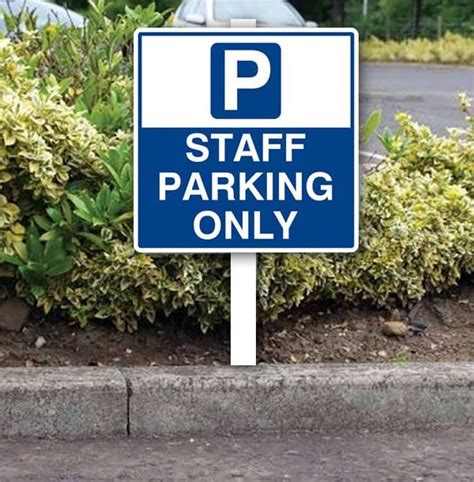 staff car parking sign signsschools
