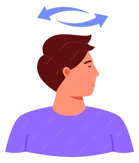 Premium Vector | Head rotation exercise Neck relaxing stretch workout