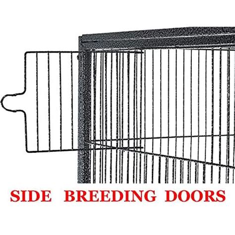 Extra Large Double Flight Bird Wrought Iron Double Cage Slide Out