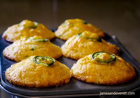 Jalapeno Cheddar Cornbread Muffin Recipe James And Everett