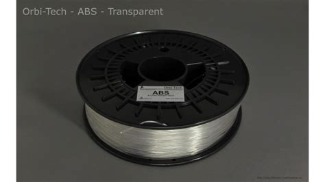 Orbi Tech ABS Transparent 1 75 Mm Spool 0 75kg 3DP Filament