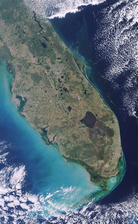 Satellite Photo Florida | Satellite photos of earth, Earth from space ...