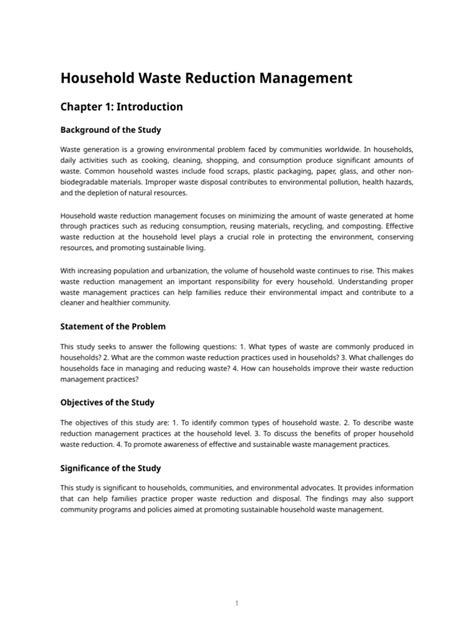 household waste reduction strategies  waste management waste