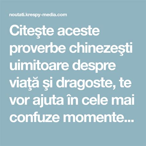 20 de proverbe chinezești pline de înțelepciune care îţi vor călăuzi