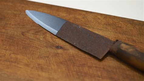 How To Restore A Rusty Knife Youtube