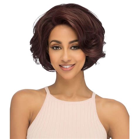 Carly Wig By Vivica A Fox P4 27 30 Piano Color Medium Dark Brown 4 Honey Blonde 27