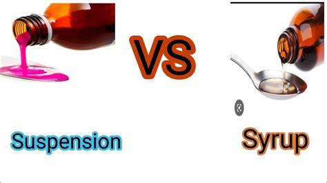 Suspension Vs Syrup Definition Difference Dr Hidayatpharmacist