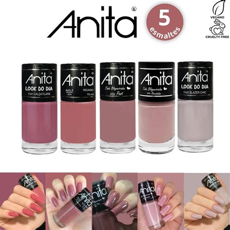 Kit Esmaltes Anita Diversos Tons Rosa Nude Atacado Shopee Brasil