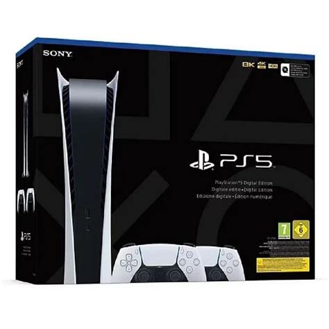 Console Sony PS5 Edition Digitale Slim Blanc 1 To SSD 4K 8K HDR