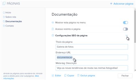 Webnode Adicionar Uma Nova P Gina