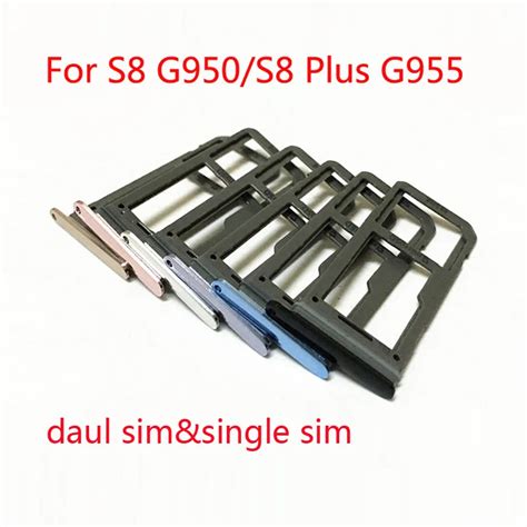 10pcslot For Samsung Galaxy S8 G950s8 Plus G955 Sim Card Slot Sd Card Tray Holder Adapter