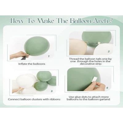 Neutral Garland Kit Sage Nude White Balloon Arch Pcs For Shower