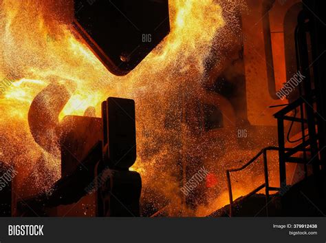 Red Hot Steel Metal Image Photo Free Trial Bigstock