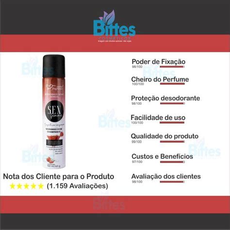 Comprar Desodorante Morango Suave Fragrance Sensual Sex Femme Atacado Bittes Cosmeticos