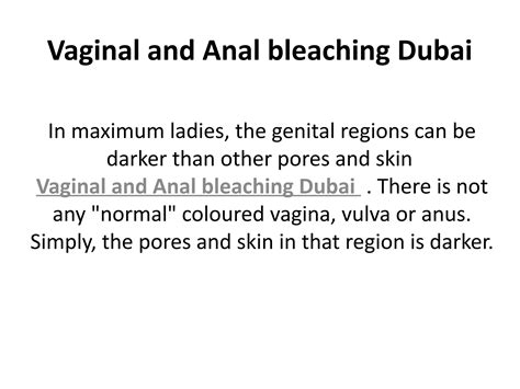 Vaginal And Anal Bleaching Dubai By Hiba H Issuu