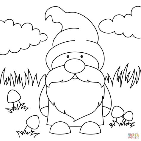 dibujo de lindo enano  colorear dibujos  colorear imprimir gratis