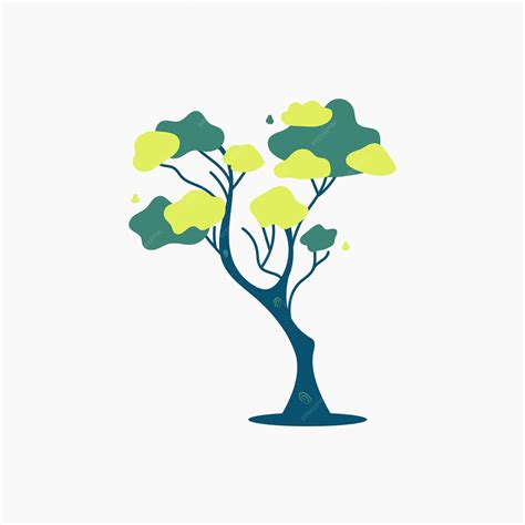 premium vector green tree illustration