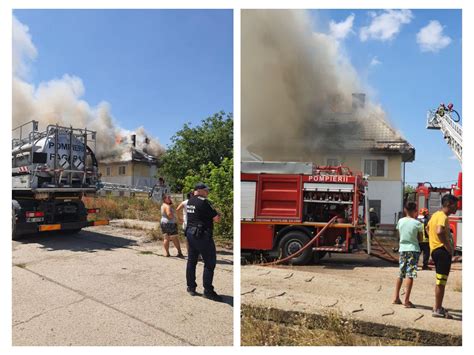 Foto Incendiu N Cartierul Combinat Strada Mecanicilor Arde