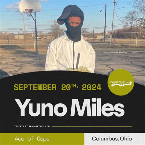 Buy Tickets To Yuno Miles At Ace Of Cups In Columbus On Sep 20 2024