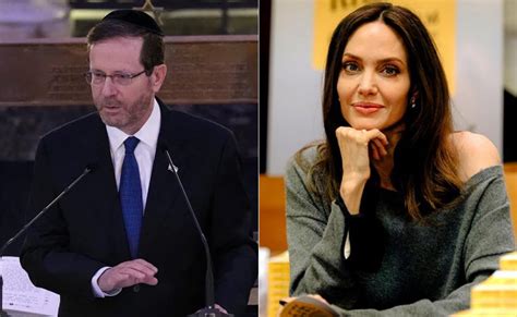 "Totally Reject Her Claims": Israel President Slams Angelina Jolie For ...