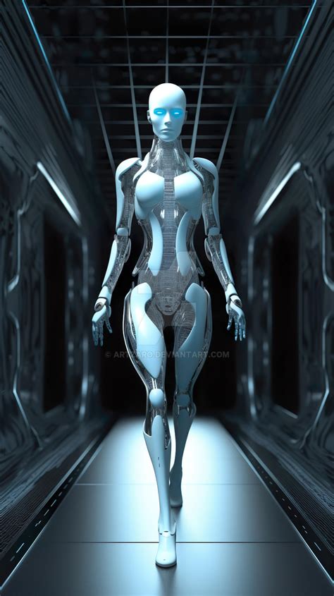 female futuristic robot by Artzaro on DeviantArt