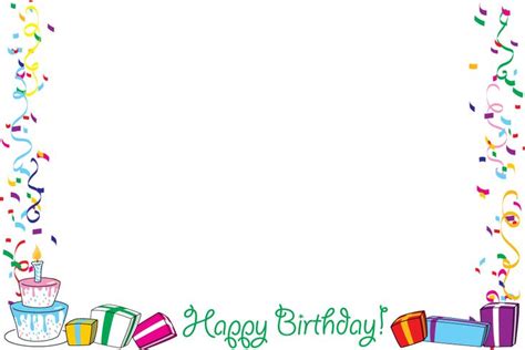 Free Birthday Frames, Download Free Birthday Frames png images, Free ClipArts on Clipart Library