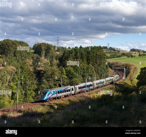 First Transpennine Express Caf Class 397 Nova 2 Electric Train On The West Coast Mainline In