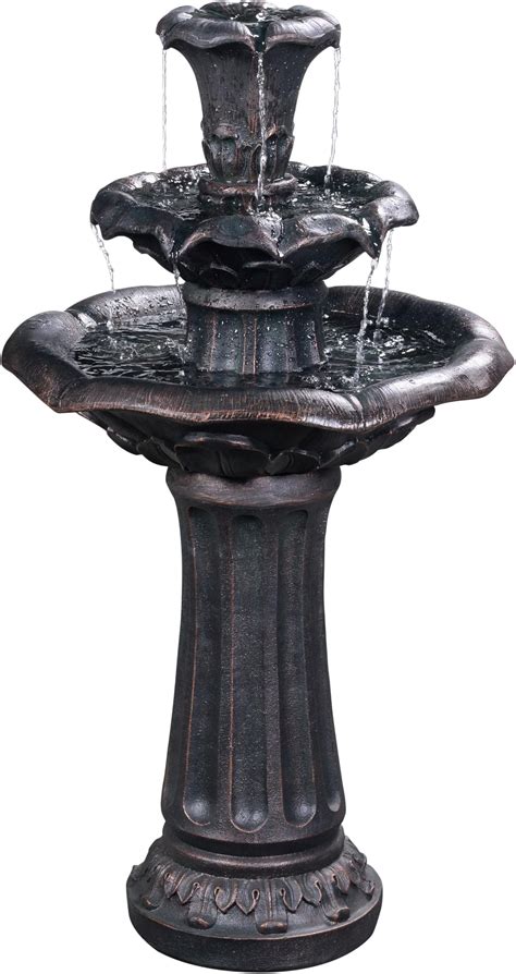 Amazon Ourrco H Outdoor Floor Water Fountain Tiers