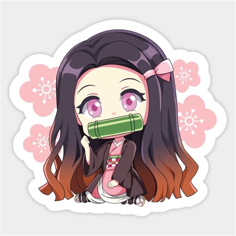 Kimetsu No Yaiba Nezuko Chibi Nezuko Kamado Sticker Bilarasa