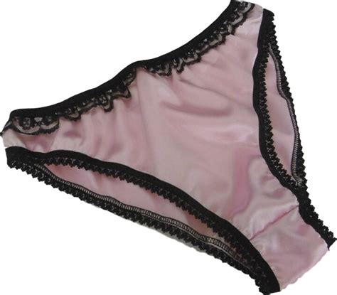 François de Loire Shiny Satin and lace Bikini Briefs Panties Knickers