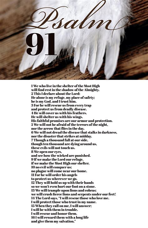 Psalm 91 Personalized Etsy