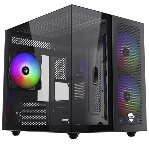 Gabinete Gamer Mini Tower - Gabinete Gamer Ninja Kazan X3, Mini Tower, Vidro Temperado, M-ATX, Sem ...